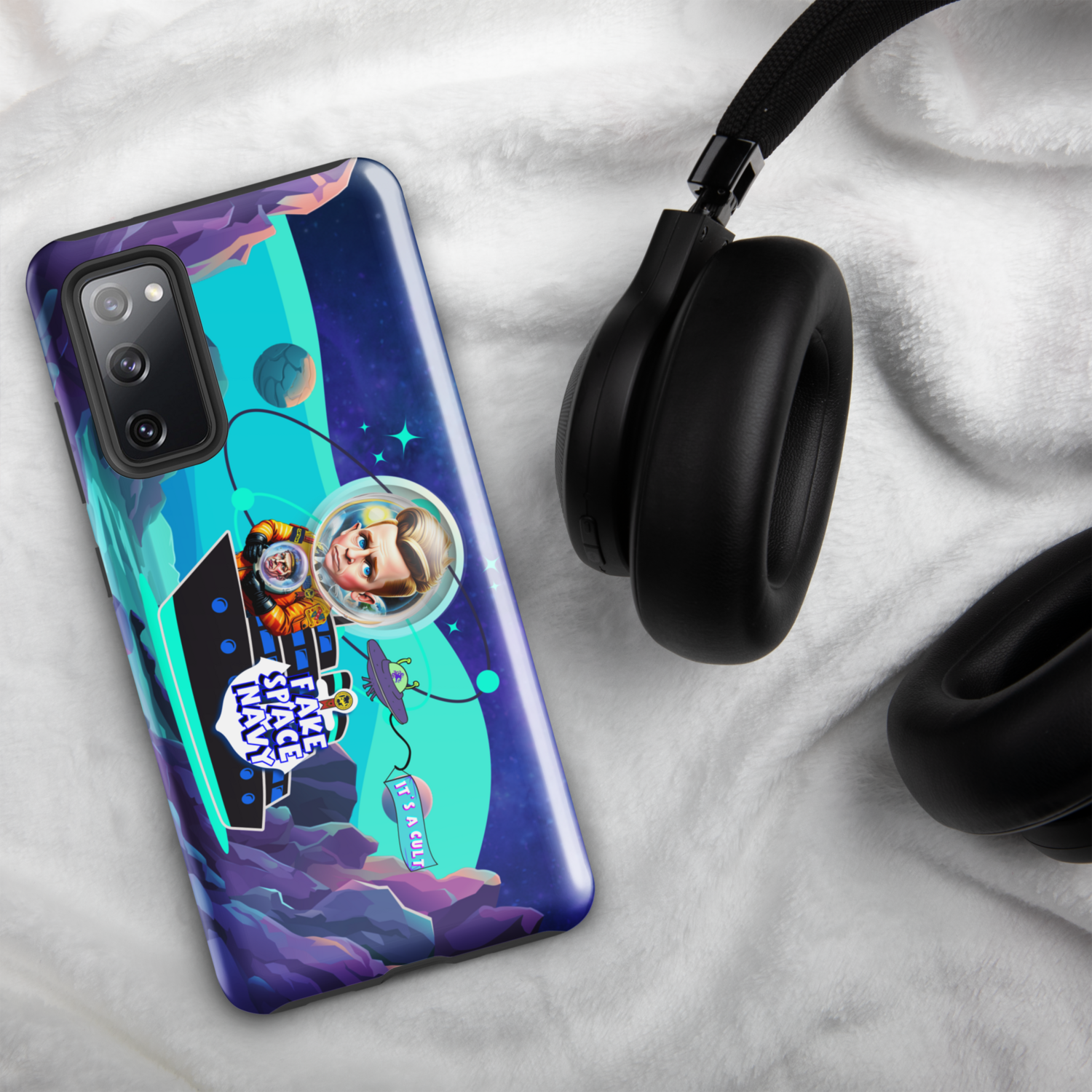 Tough case for Samsung® Phone - Scientology: Fake Space Navy
