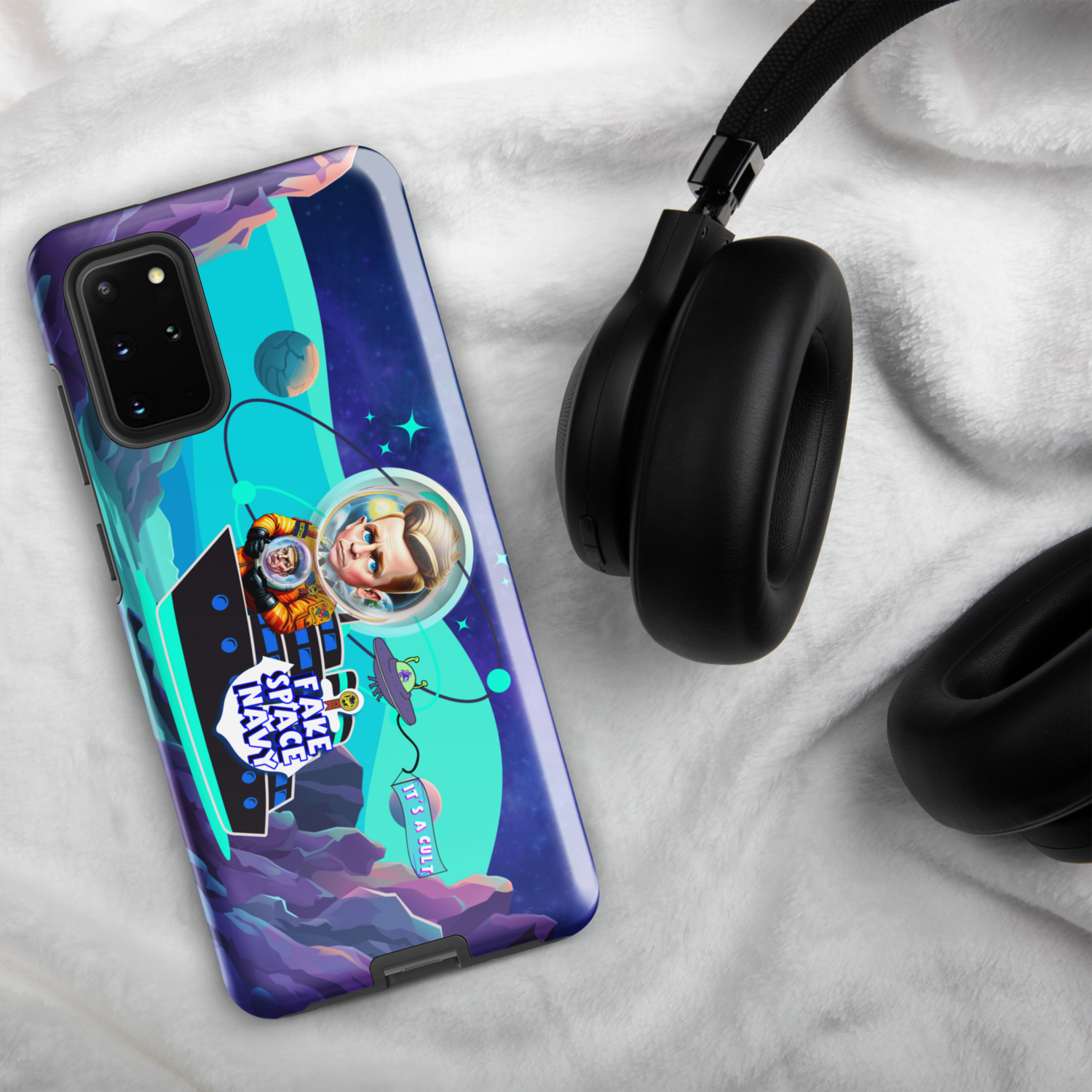 Tough case for Samsung® Phone - Scientology: Fake Space Navy