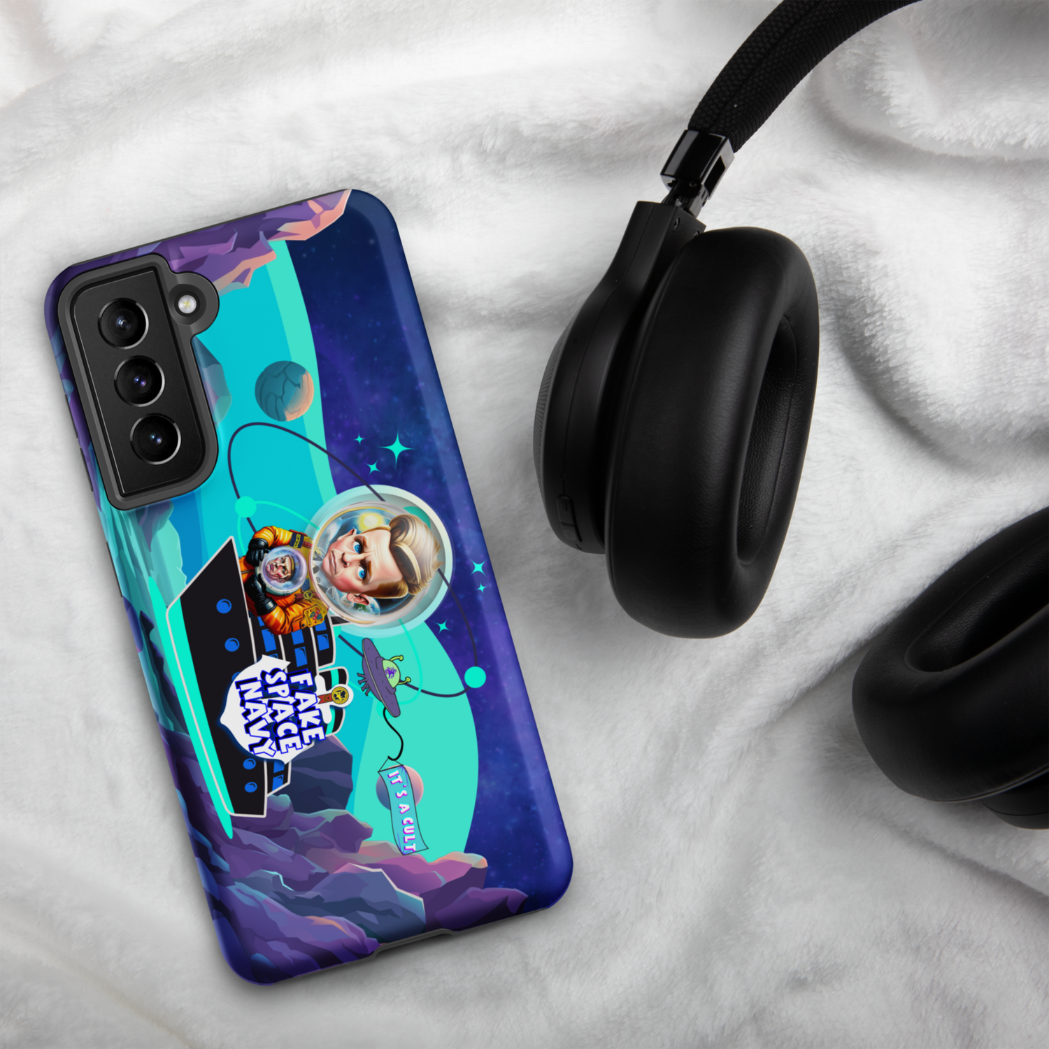 Tough case for Samsung® Phone - Scientology: Fake Space Navy