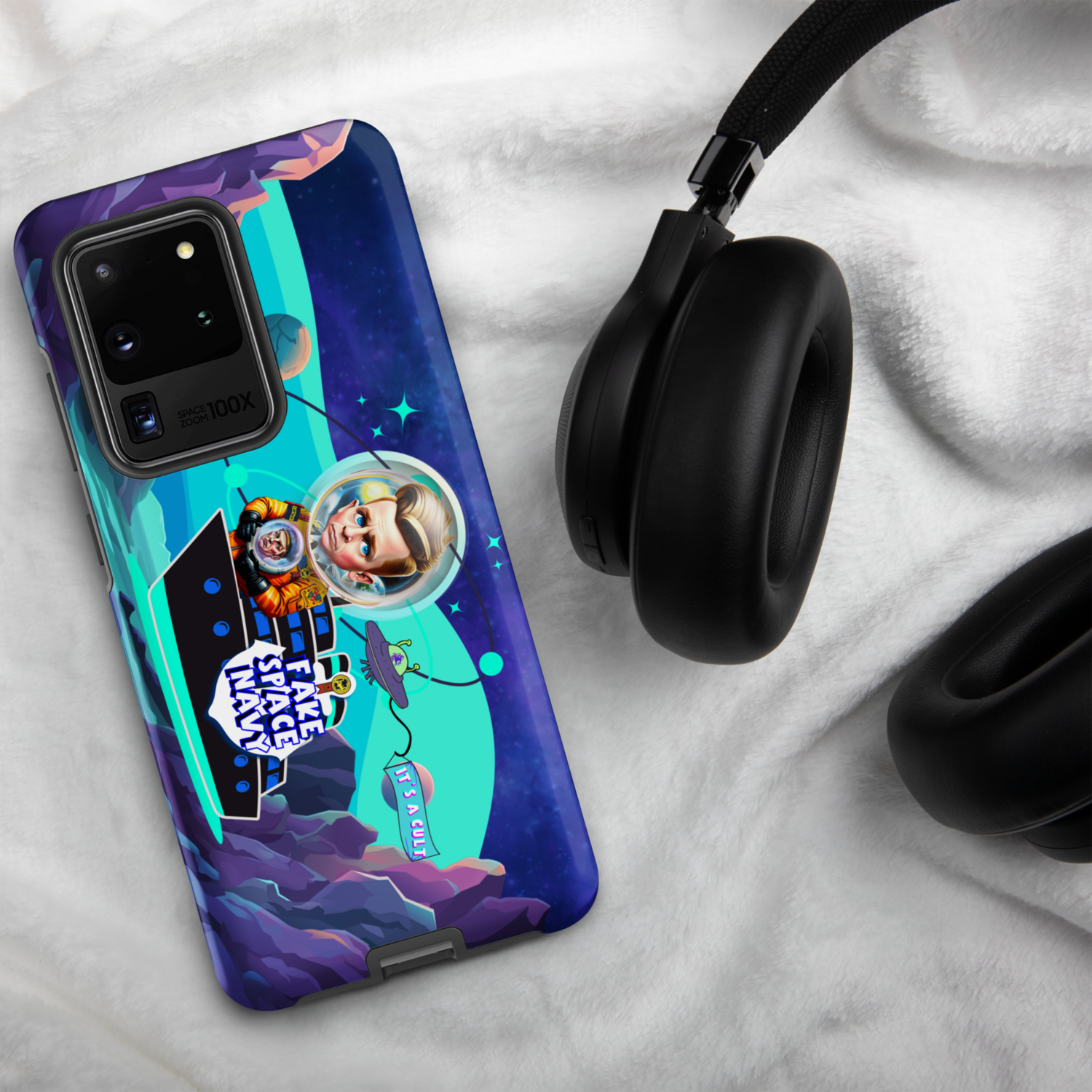 Tough case for Samsung® Phone - Scientology: Fake Space Navy