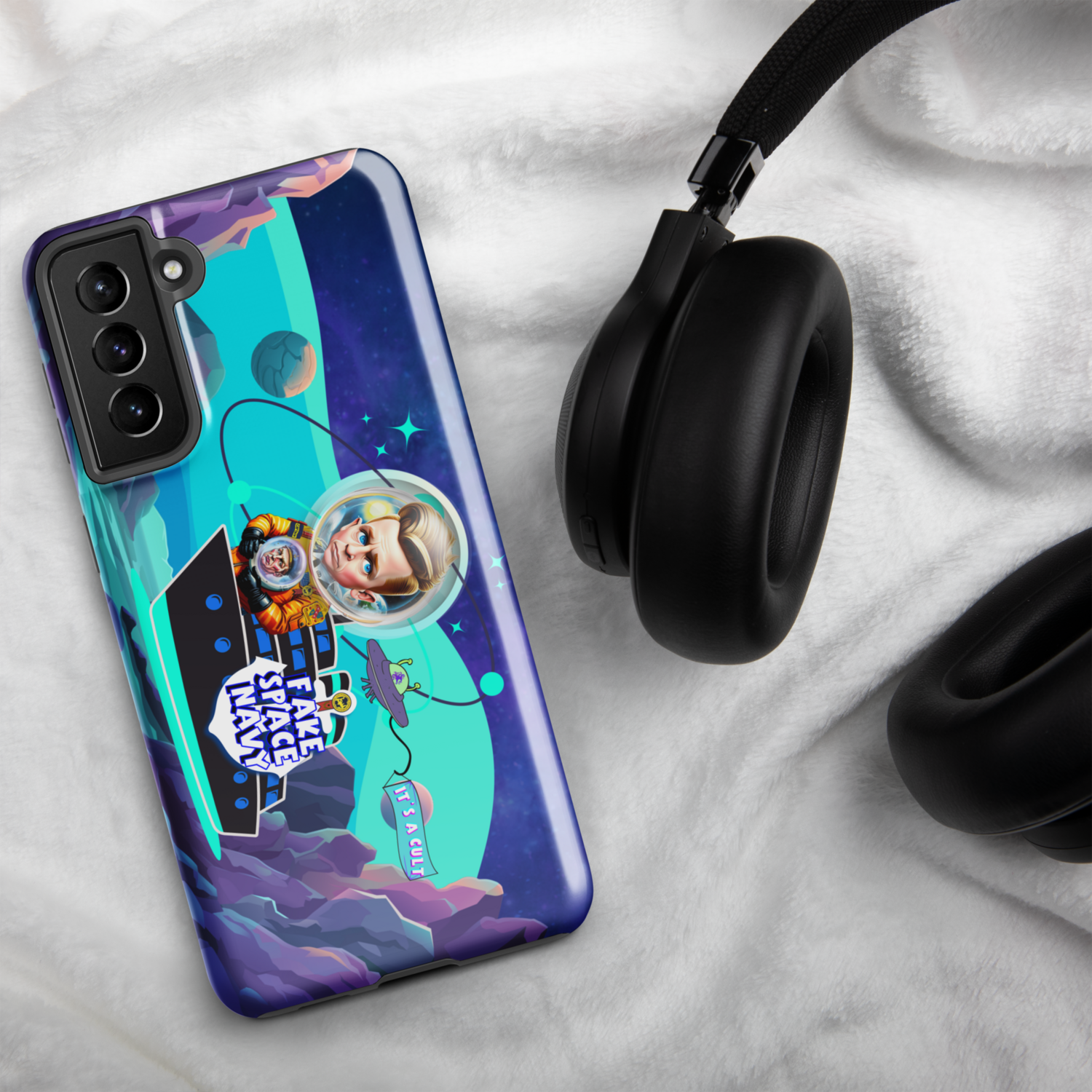 Tough case for Samsung® Phone - Scientology: Fake Space Navy