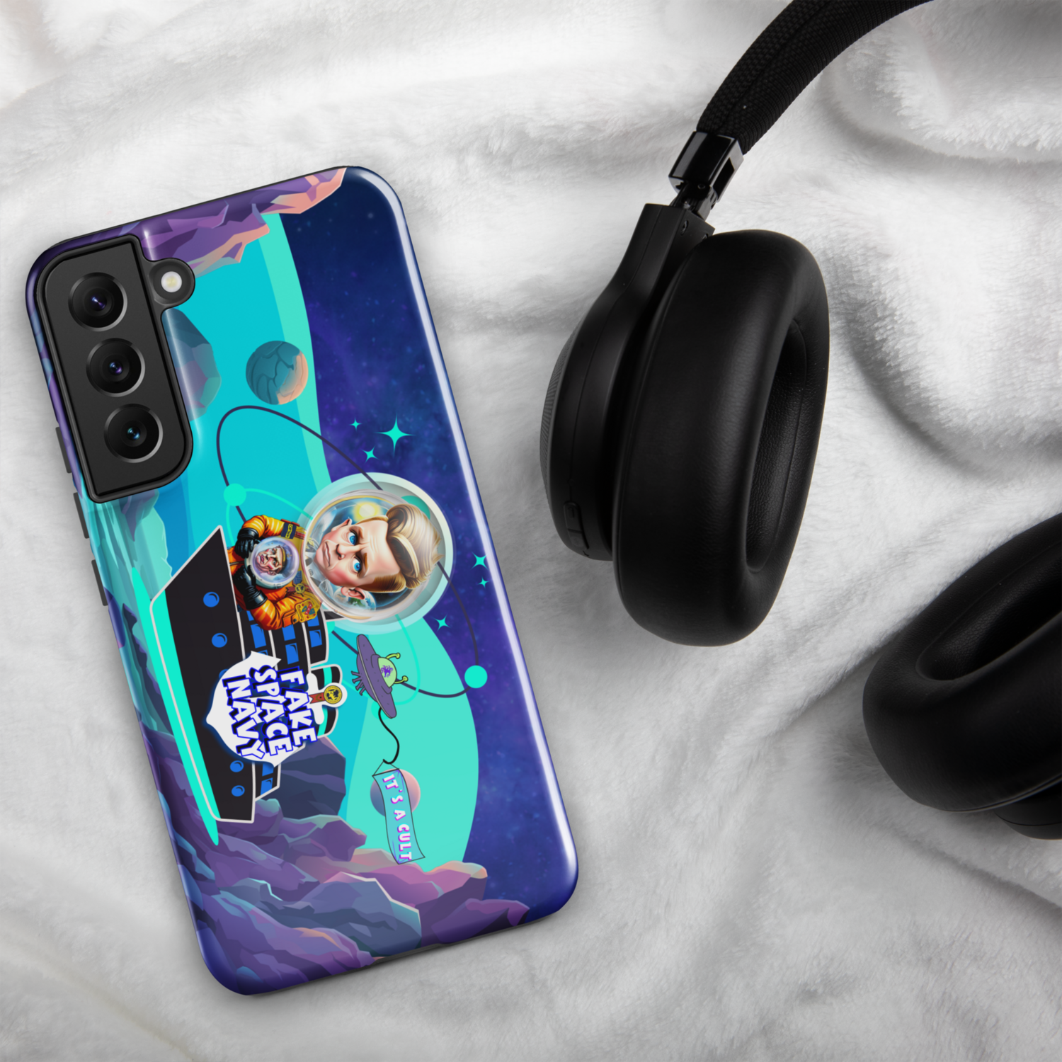 Tough case for Samsung® Phone - Scientology: Fake Space Navy