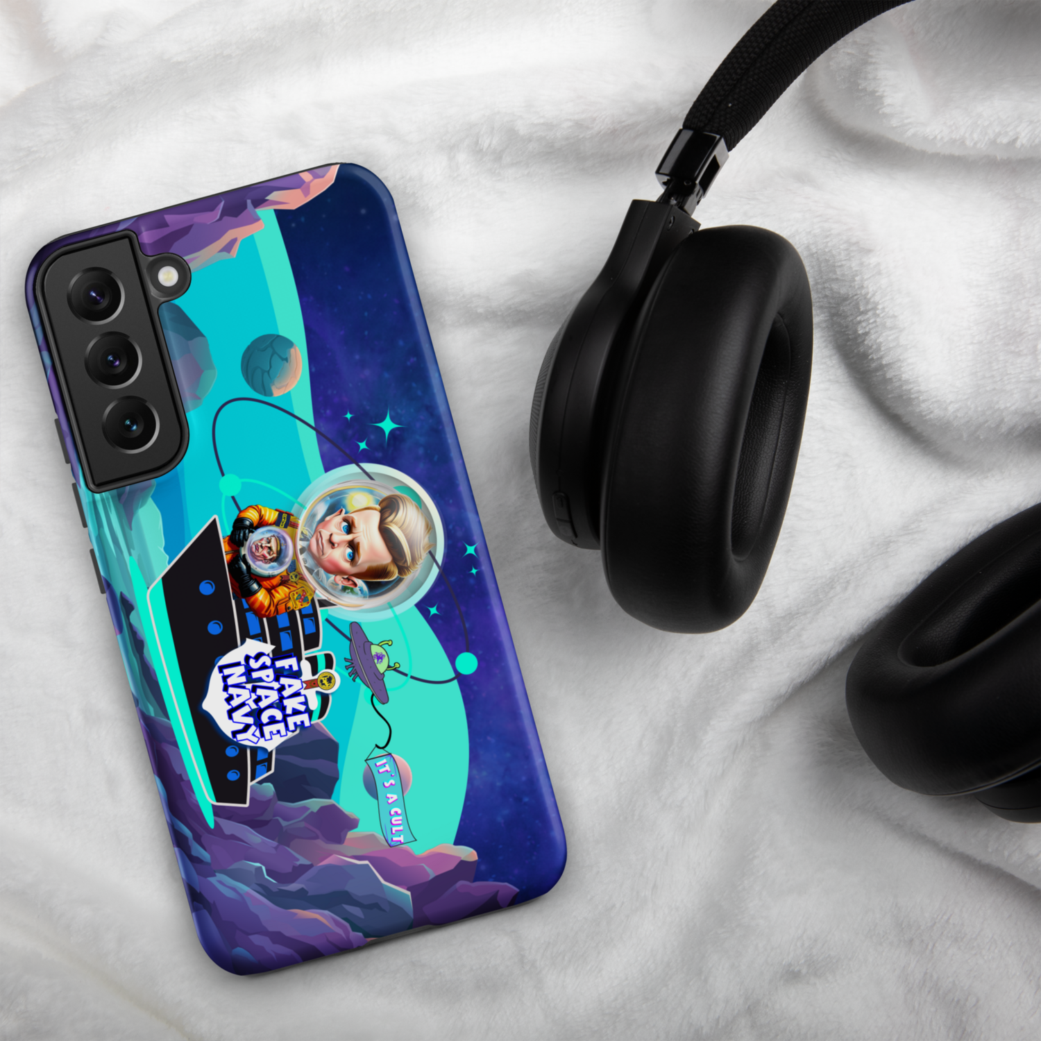 Tough case for Samsung® Phone - Scientology: Fake Space Navy