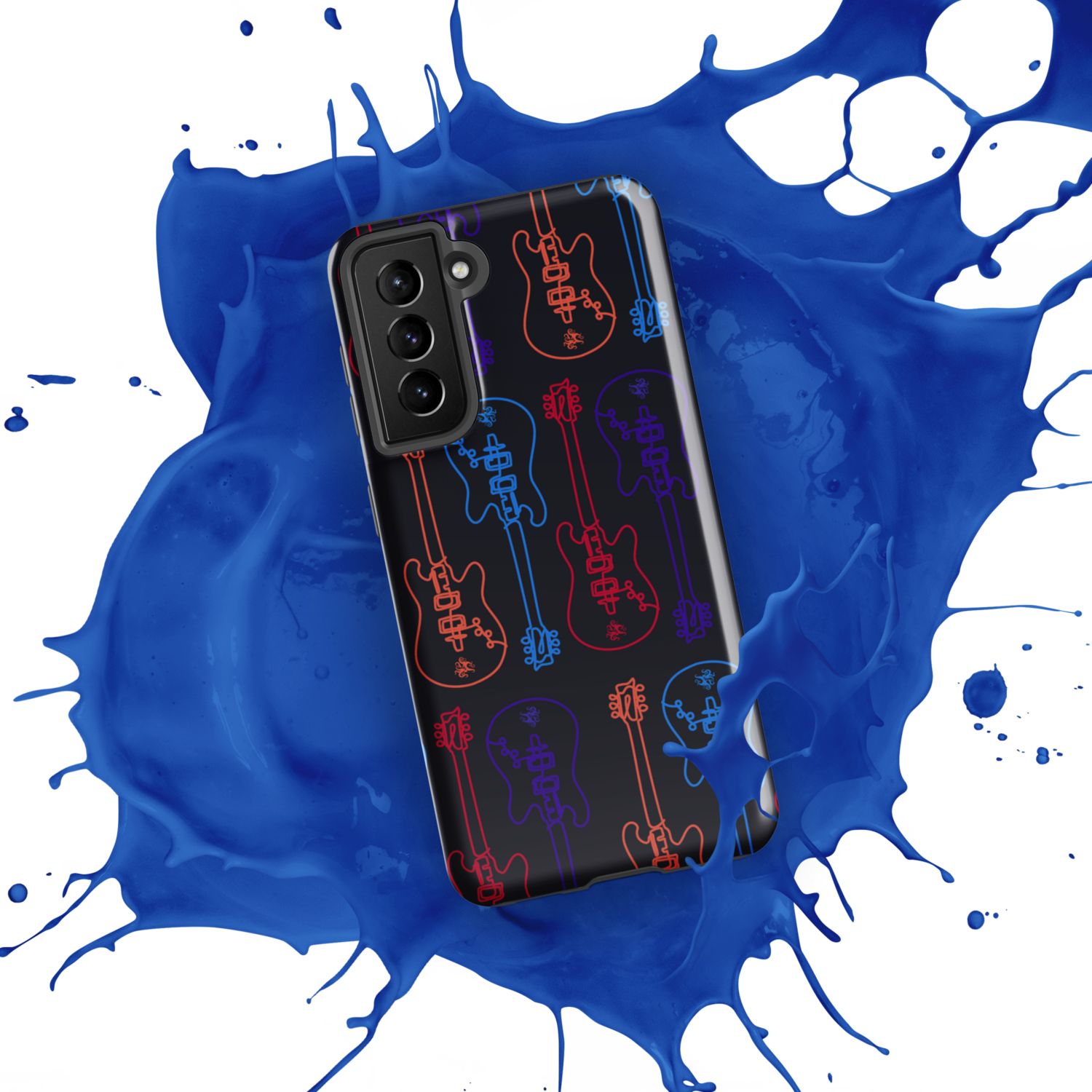 Tough case for Samsung® Phone - Studio Guitar - Black Sabbath