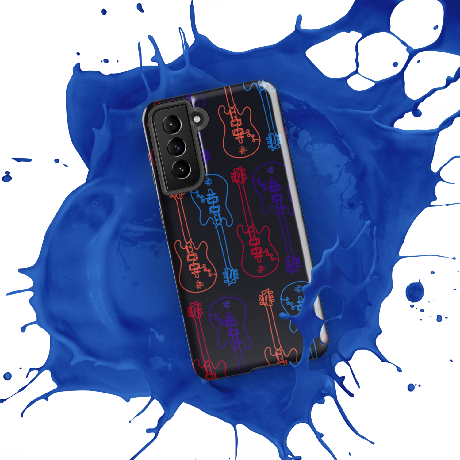 Tough case for Samsung® Phone - Studio Guitar - Black Sabbath