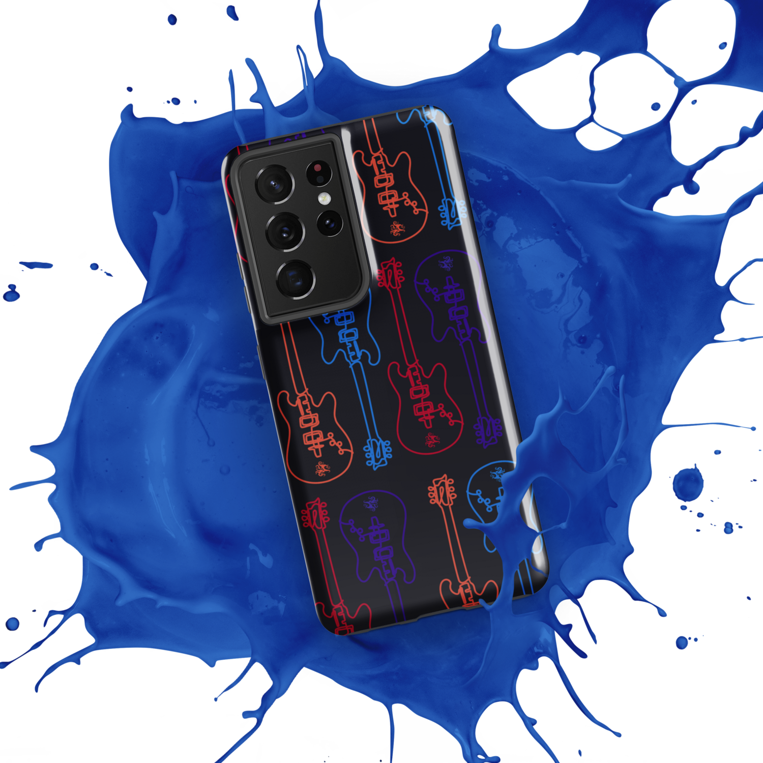 Tough case for Samsung® Phone - Studio Guitar - Black Sabbath