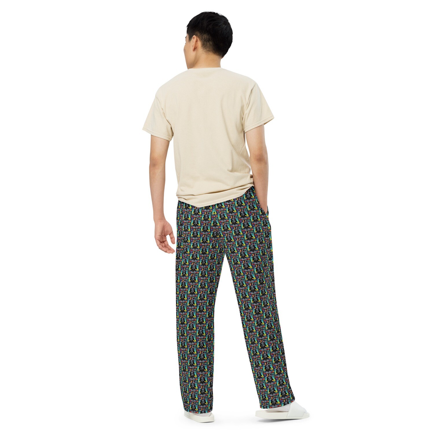 Unisex wide-leg pants - Star Wars: Darth Vader Amped Up! Print