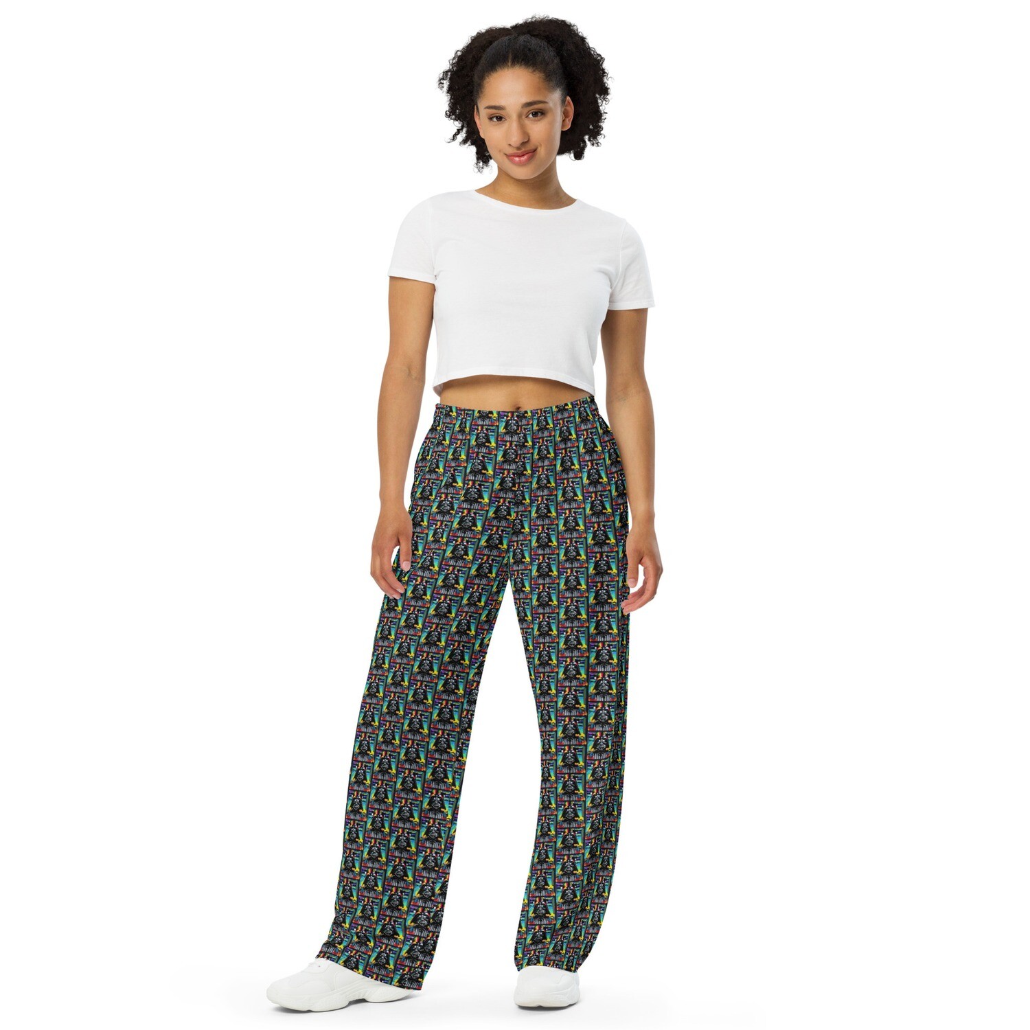 Unisex wide-leg pants - Star Wars: Darth Vader Amped Up! Print