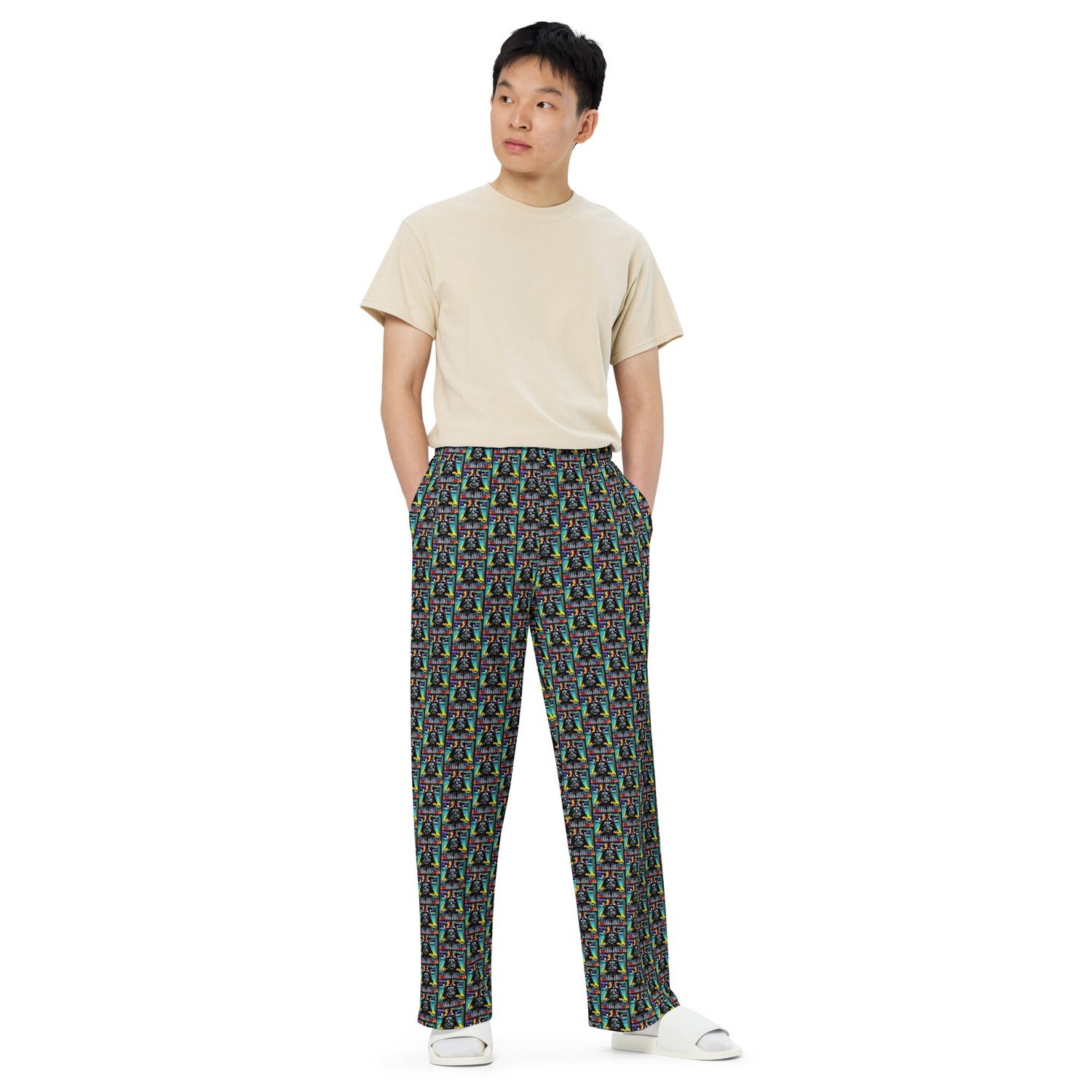 Unisex wide-leg pants - Star Wars: Darth Vader Amped Up! Print