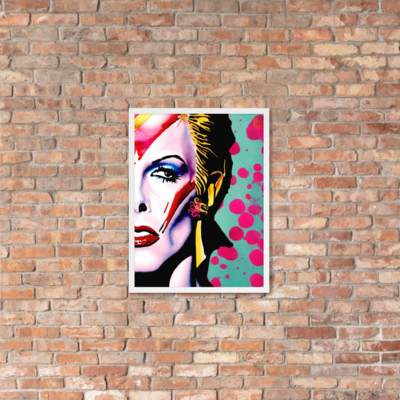 Framed Wall Art - David Bowie Tribute - Heroes
