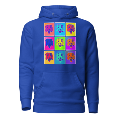 Unisex Hoodie - Dachshund Retro Pop Art