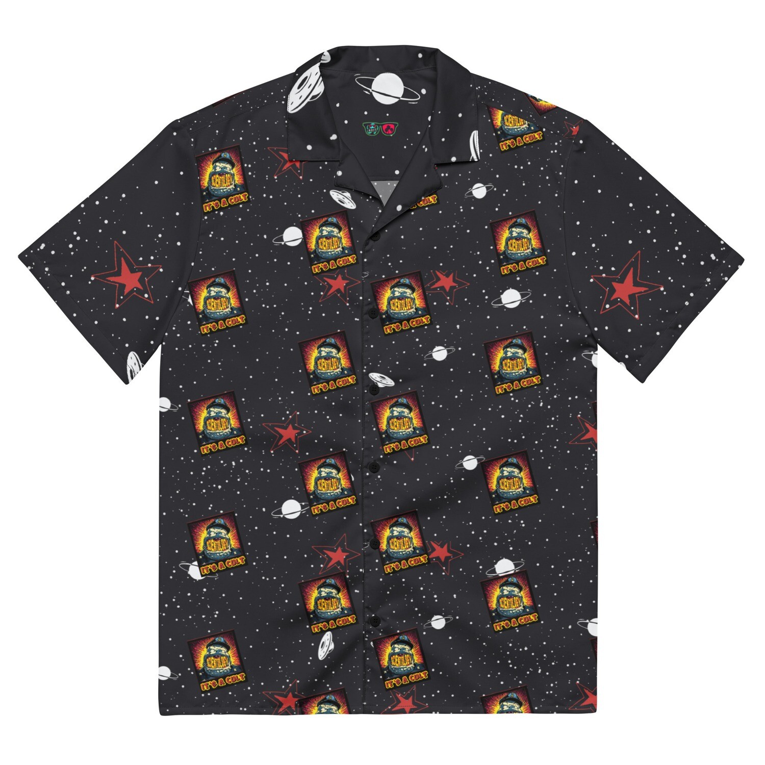 Unisex button shirt - Scientology: Needs To Pay Taxes
