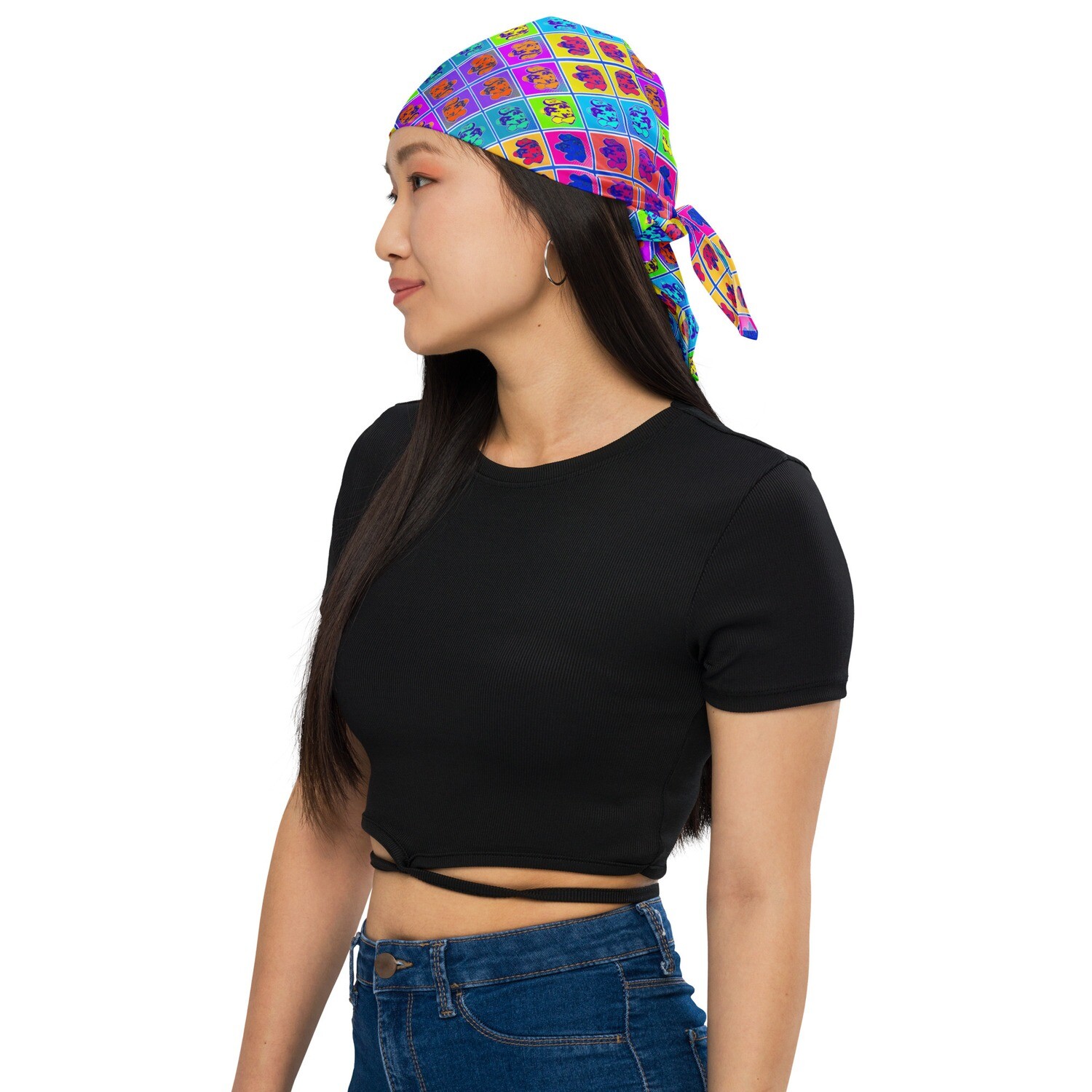 Scarf | Bandana - Dachshund - Retro Pop Art