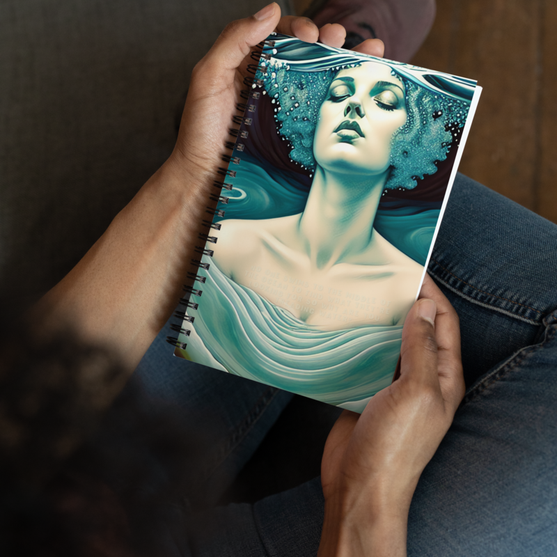 Spiral notebook - Home Decor Design: Treading Water