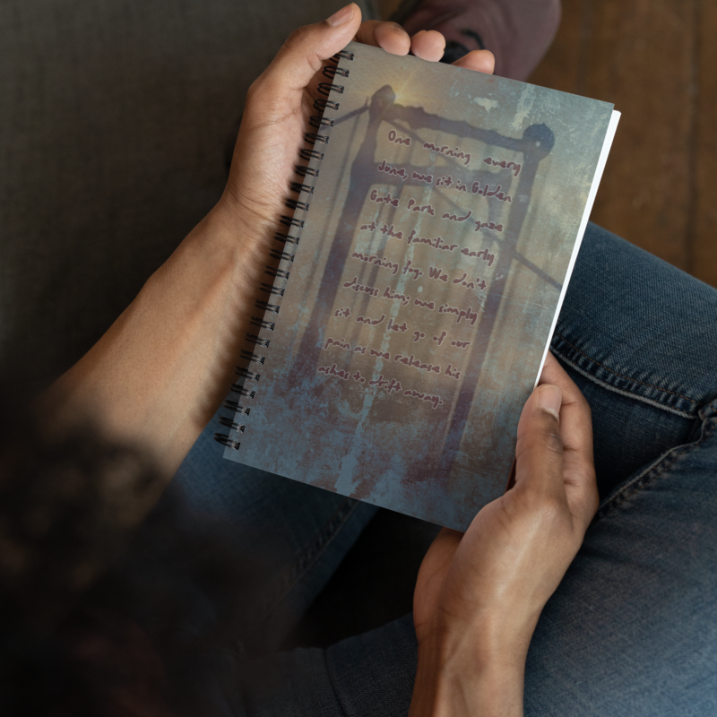 Spiral notebook - Golden Gate Park (Overlaid-Prose)