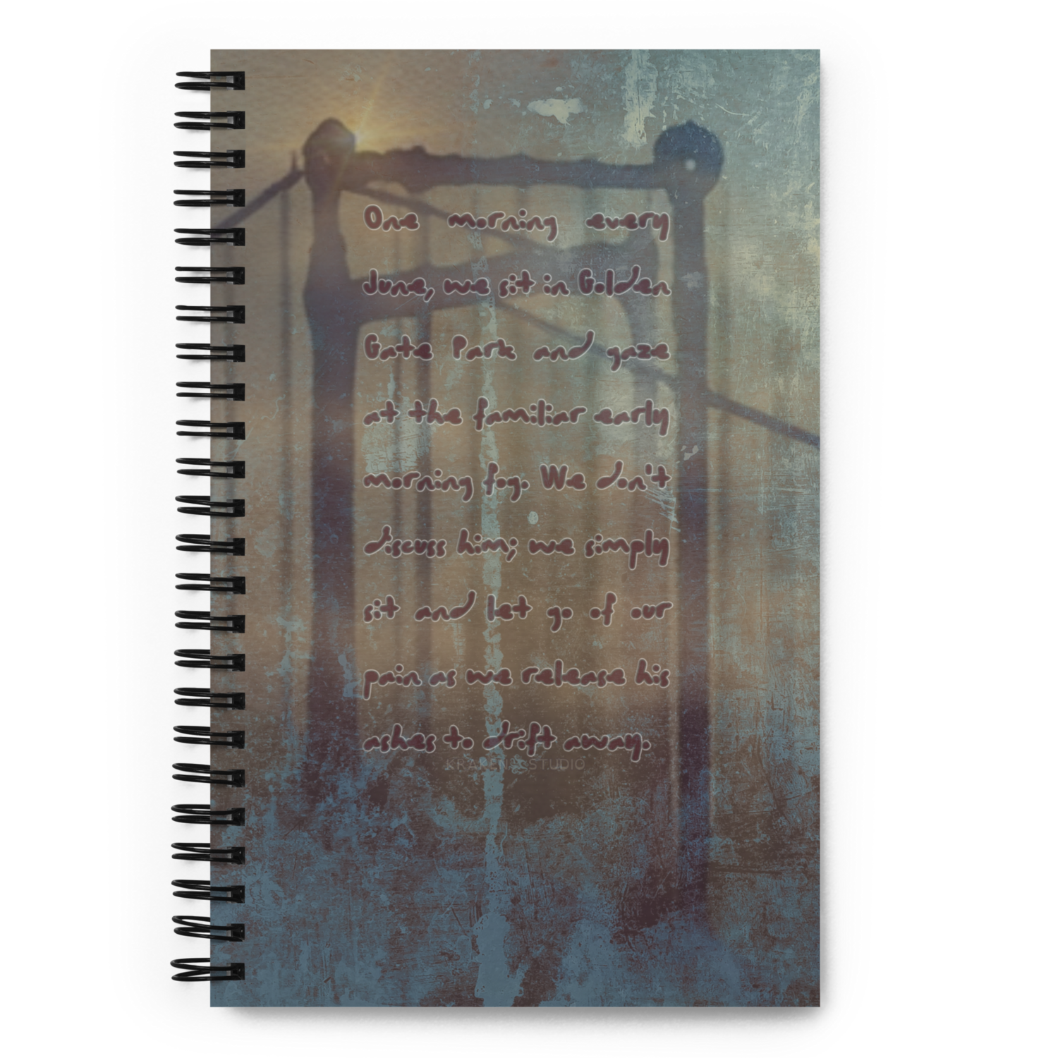 Spiral notebook - Golden Gate Park (Overlaid-Prose)