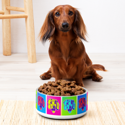 Pet bowl - Dachshund - Retro Pop Art