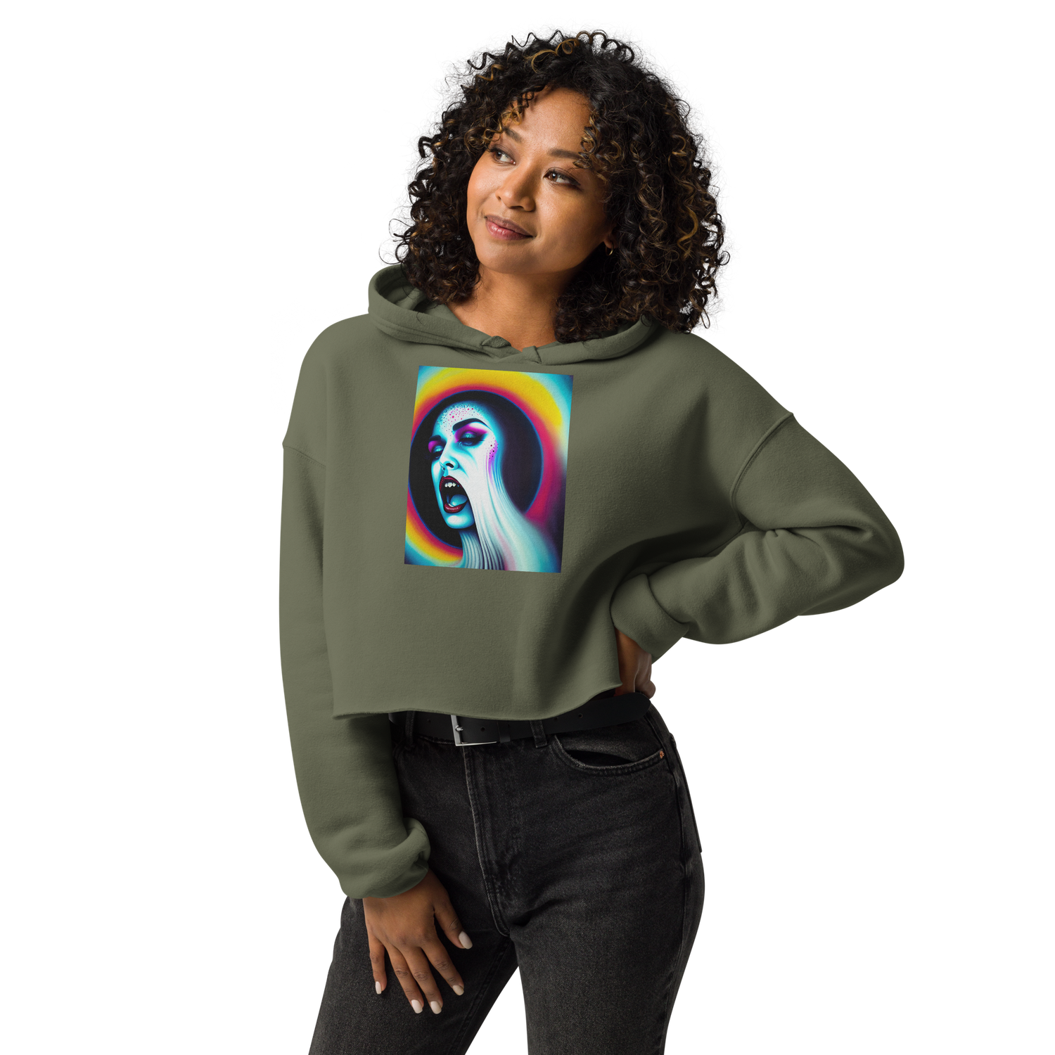 Crop Hoodie - DayMare Of Reality