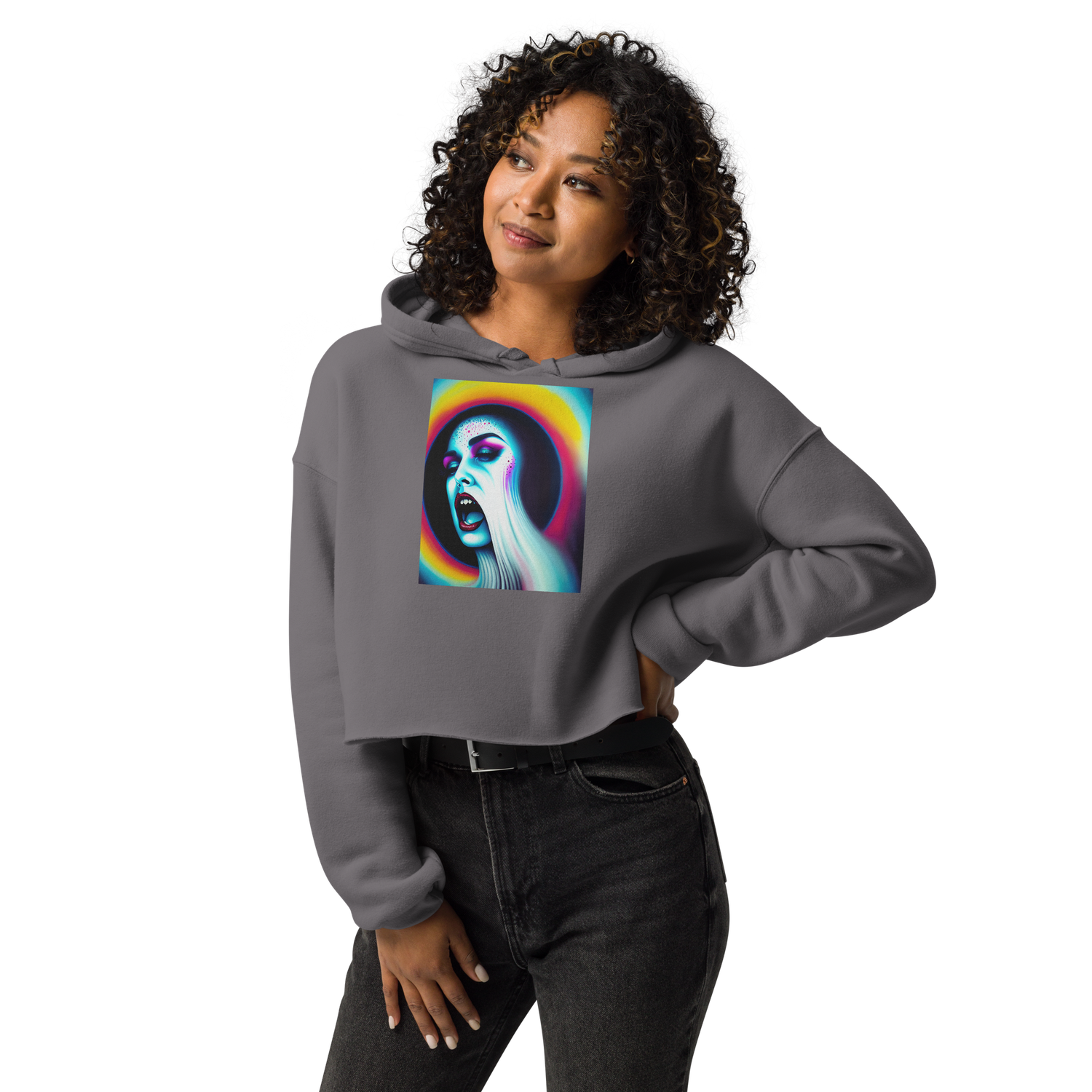 Crop Hoodie - DayMare Of Reality