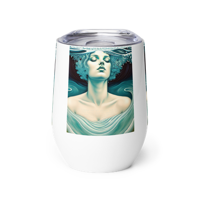 Wine tumbler - Treading Water Artwork: Sip on Empathy