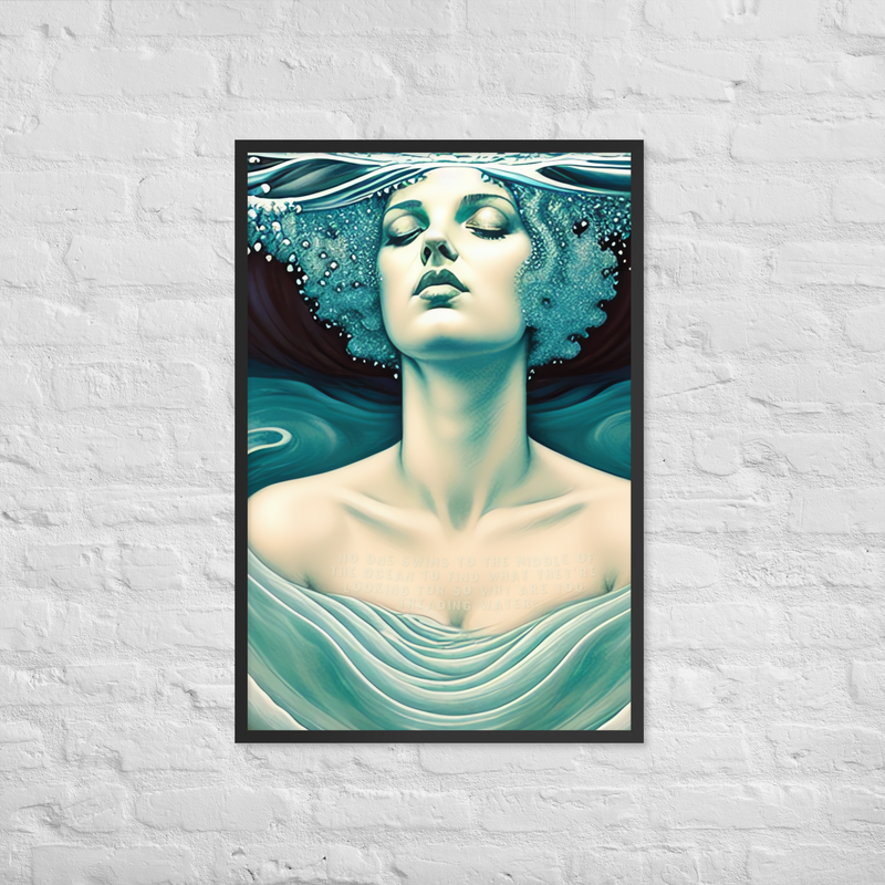 Framed Wall Art - Treading Water