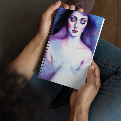 Spiral notebook - Home Decor Design: Warm Crisp Sheets Embrace Self-discovery