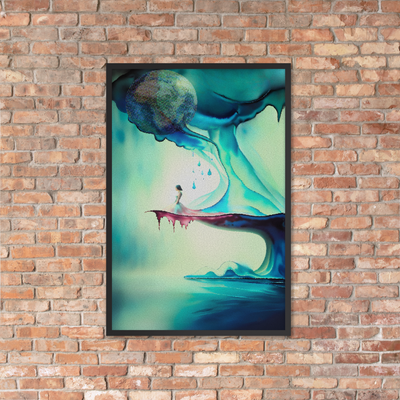 Framed Wall Art - Brushstrokes of Resilience - On The Edge