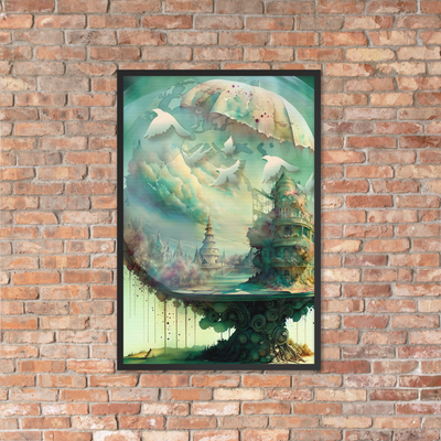 Framed Wall Art - Brushstrokes of Resilience - Atmospheric Instability