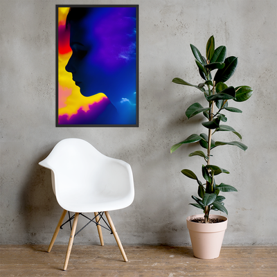 Framed Wall Art - Brushstrokes of Resilience - Head In The Clouds