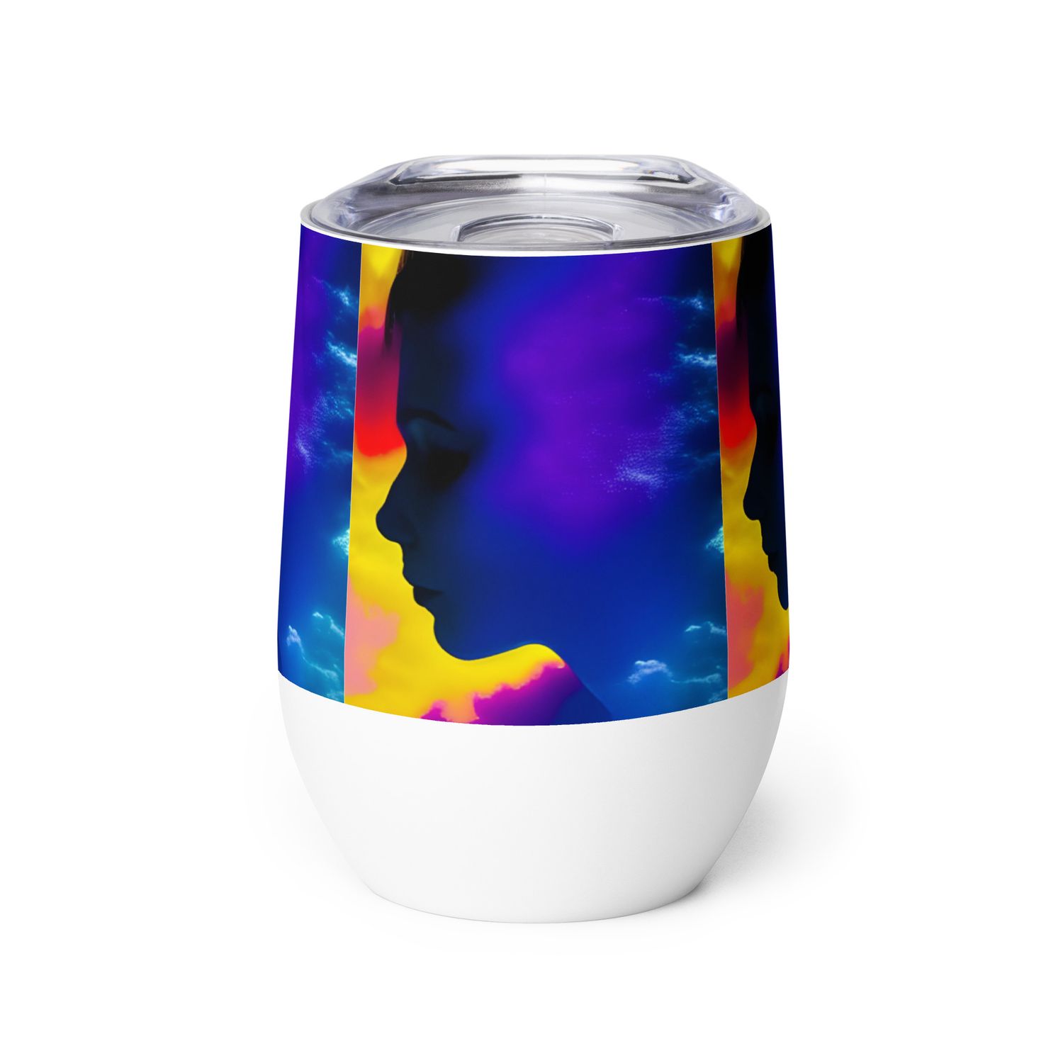 Wine tumbler - Head In The Clouds Artwork: Transform your wardrobe &amp; walls