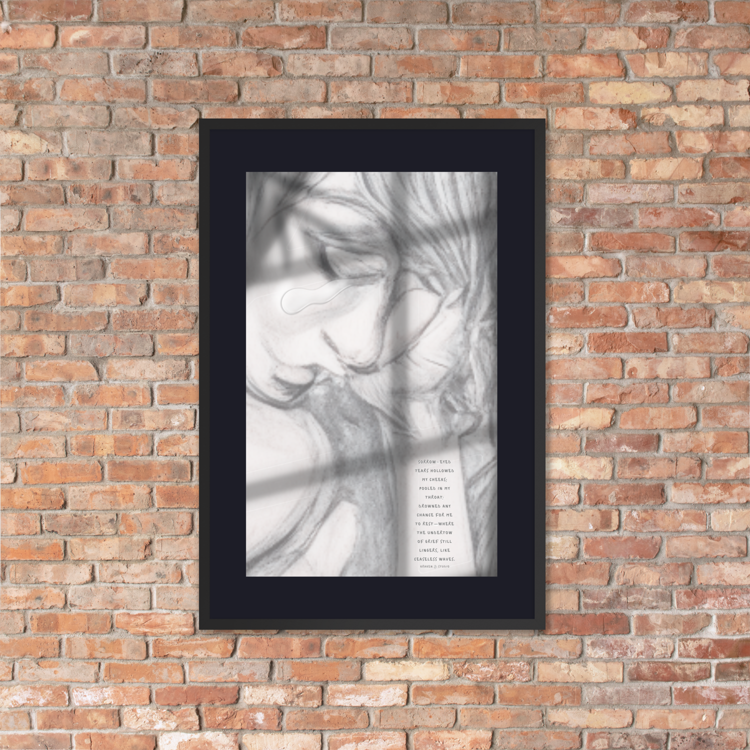 Framed Wall Art - Undertow of Grief