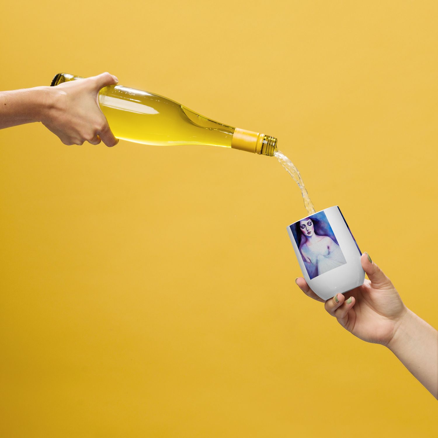 Wine tumbler - Warm Crisp Sheets