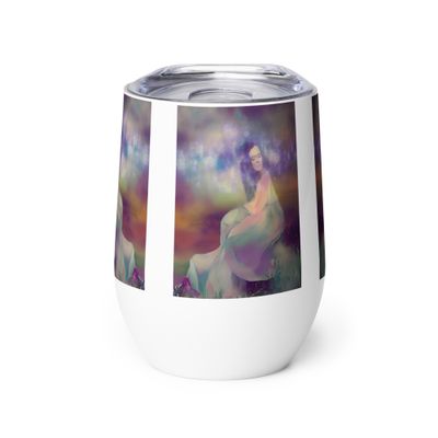 Wine tumbler - Brain Fog Artwork: Pieces of Empathy