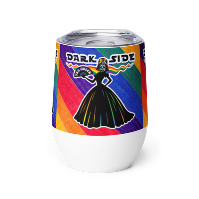 Wine tumbler - Darth Vader - Yas, Drag Queen! - Pride Collection (Rainbow)