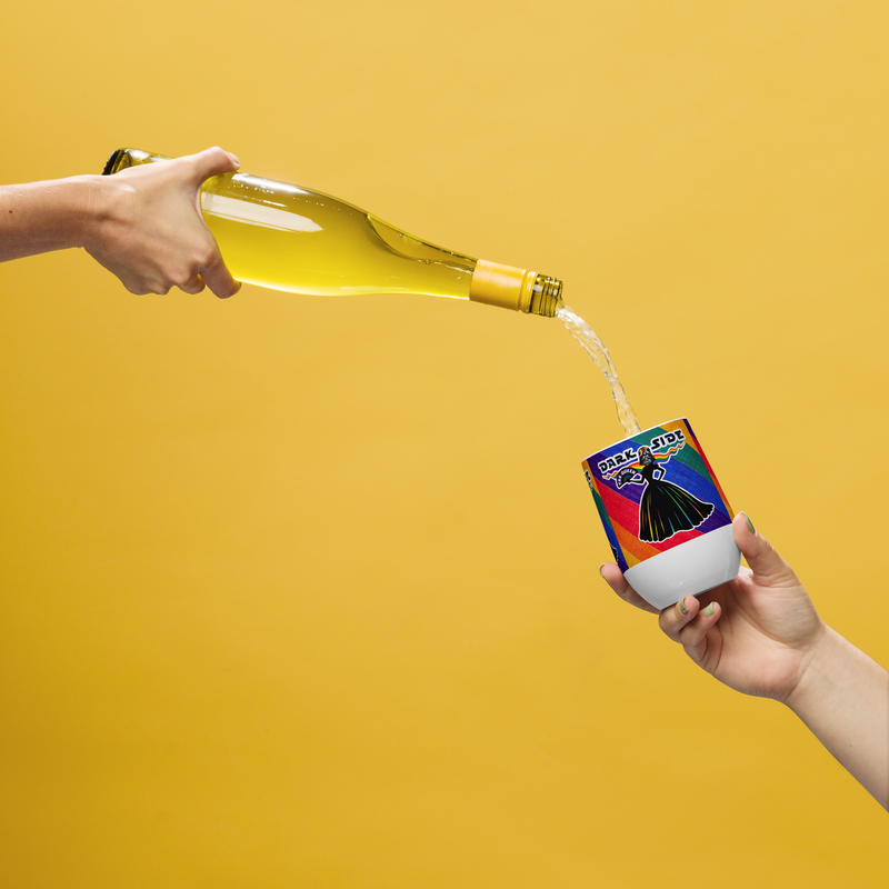 Wine tumbler - Darth Vader - Yas, Drag Queen! - Pride Collection (Rainbow)