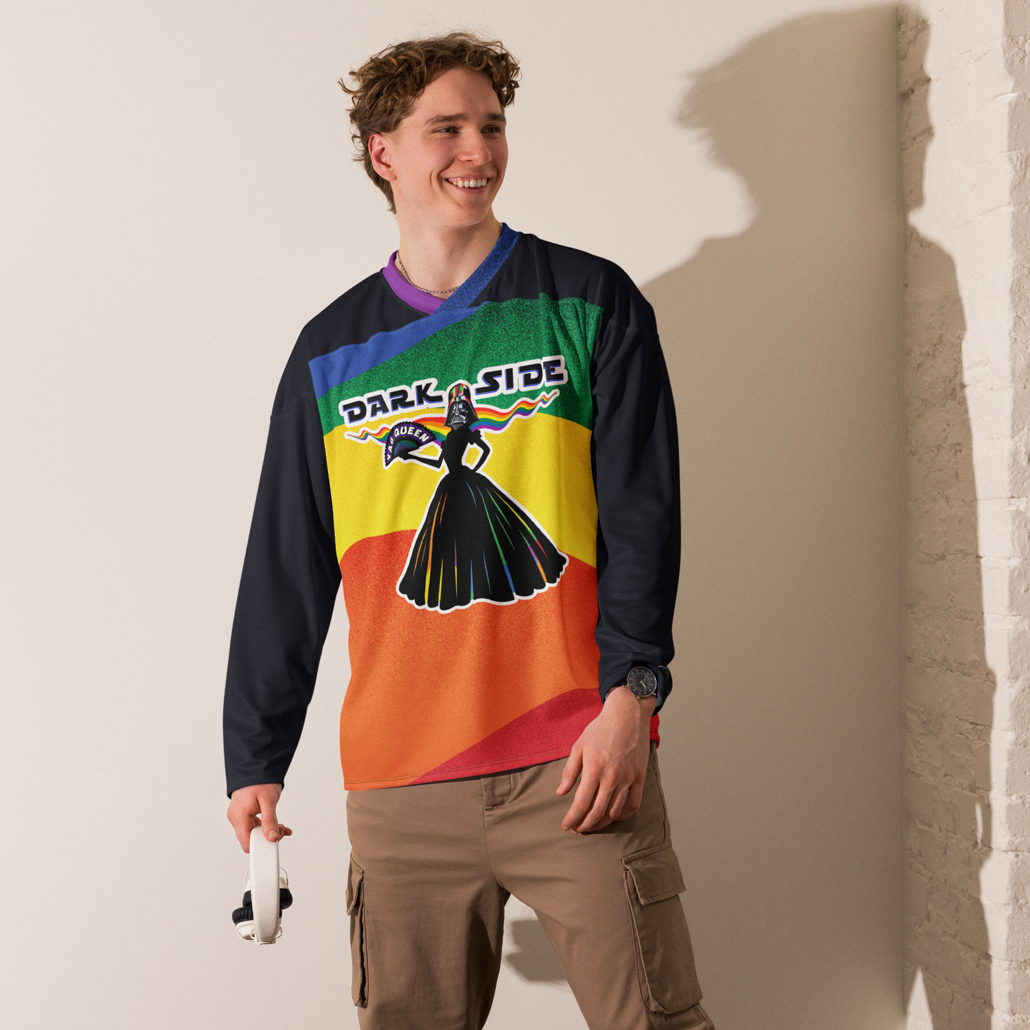 Hockey Jersey - Darth Vader - Yas, Drag Queen! - Pride Collection (Rainbow)