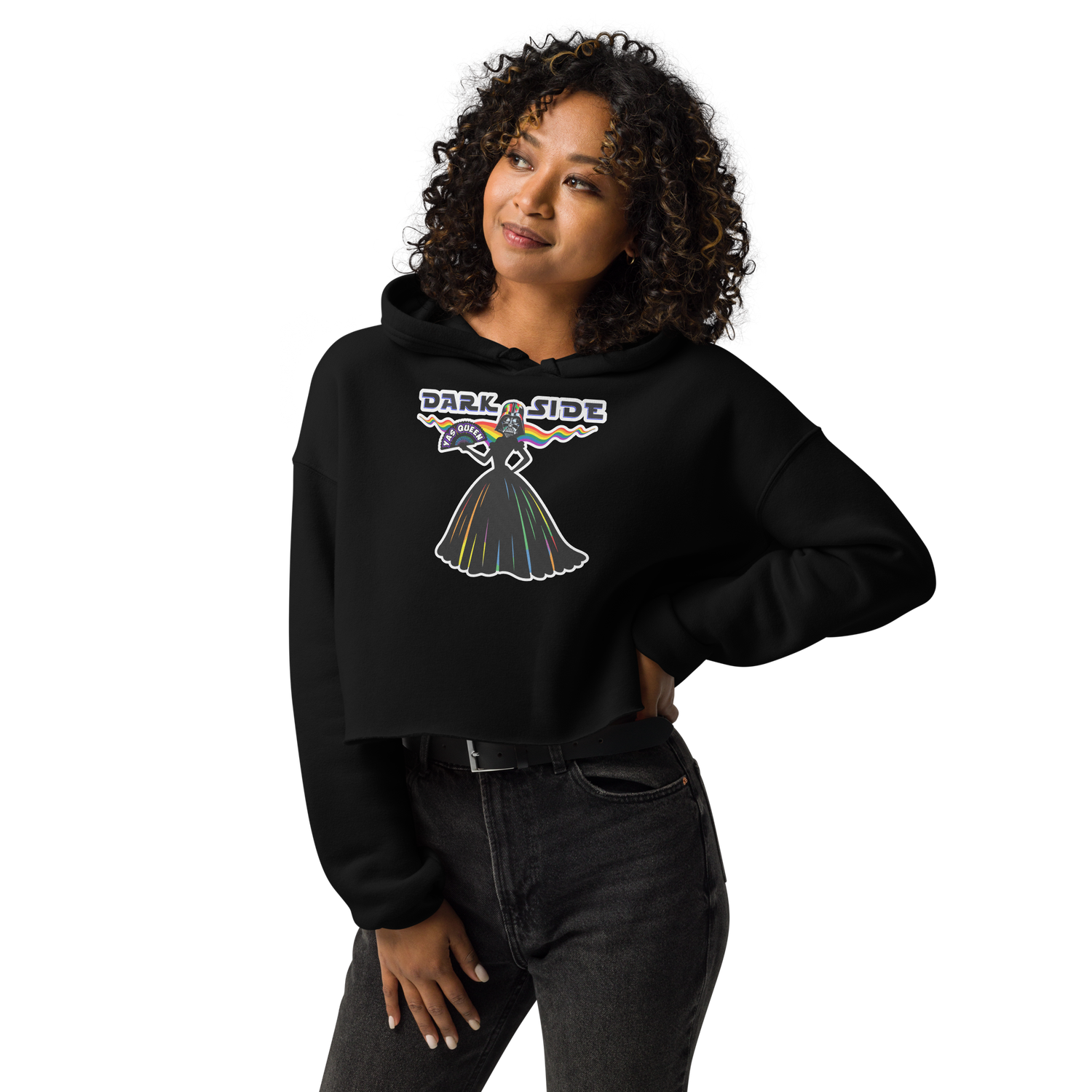 Crop Hoodie - Darth Vader - Yas, Drag Queen! - Pride Collection