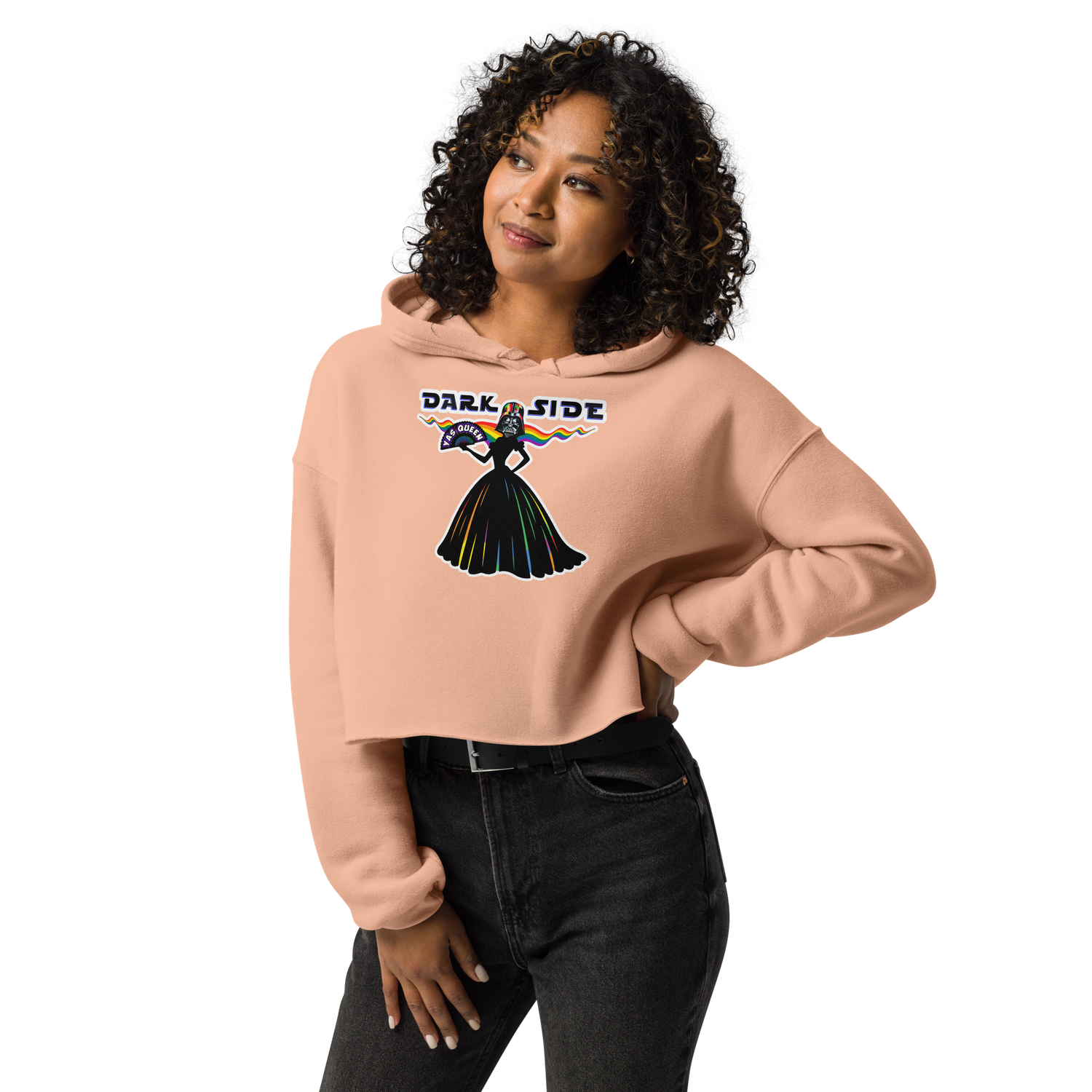 Crop Hoodie - Darth Vader - Yas, Drag Queen! - Pride Collection