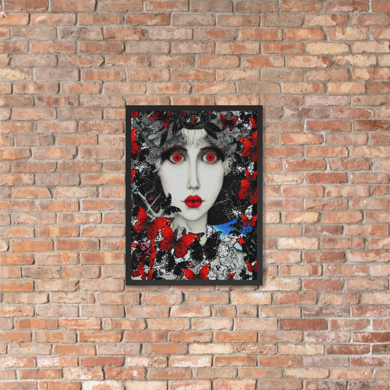Framed Wall Art - Butterfly Kisses