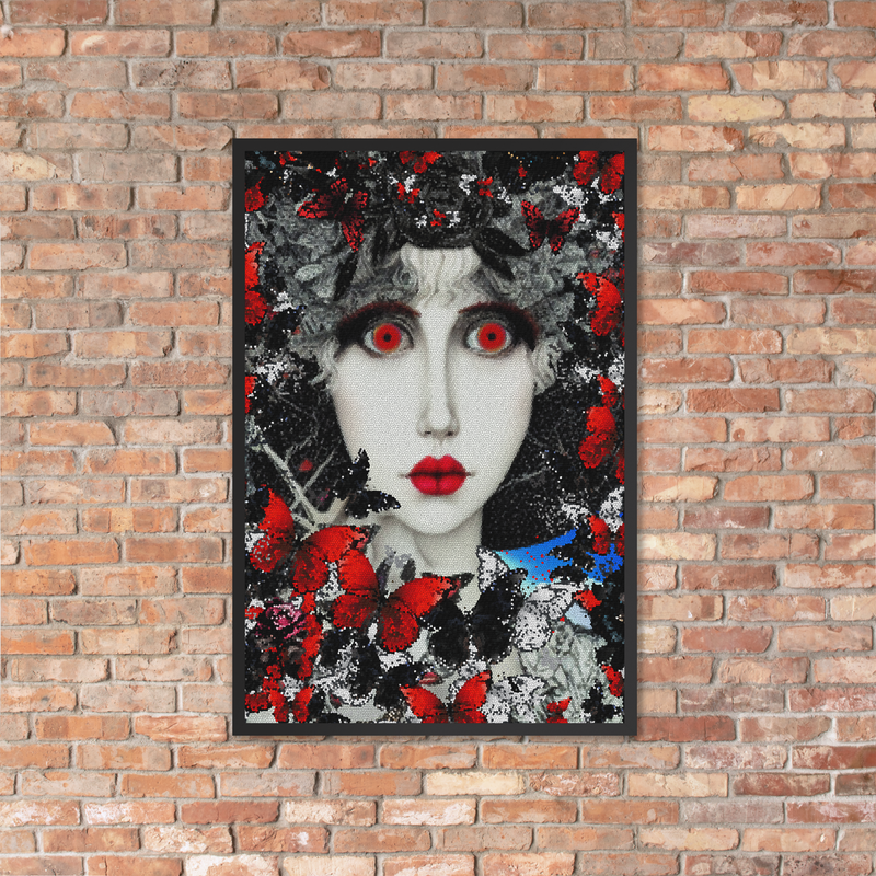 Framed Wall Art - Butterfly Kisses