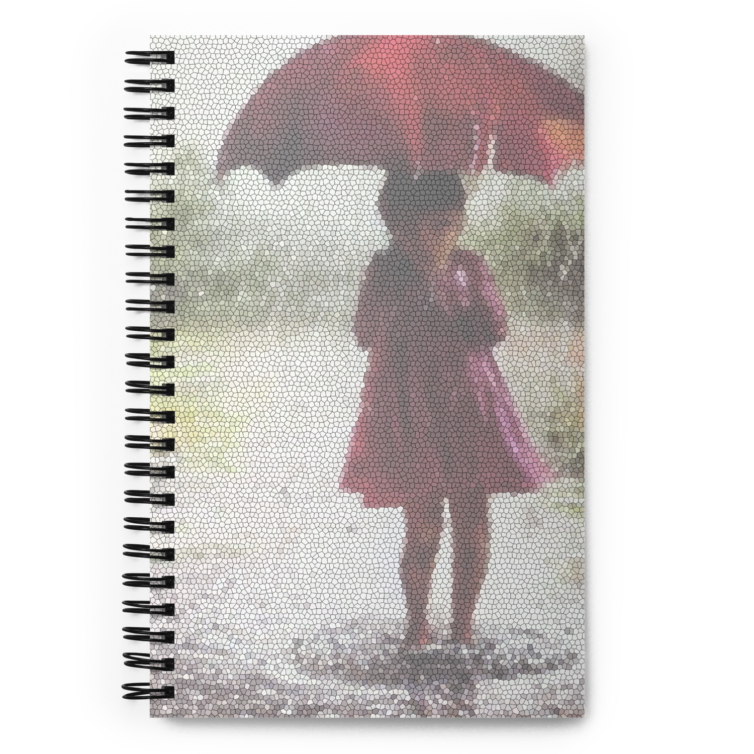 Spiral notebook - Little Girl Broken Umbrella