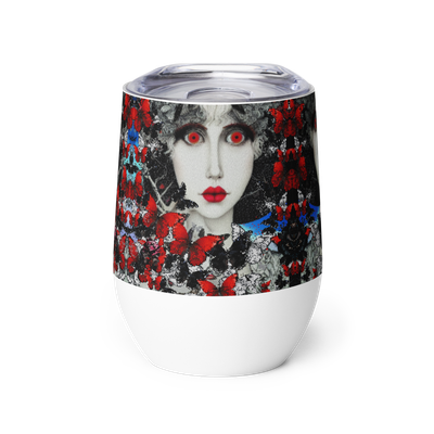 Wine tumbler - Butterfly Kisses