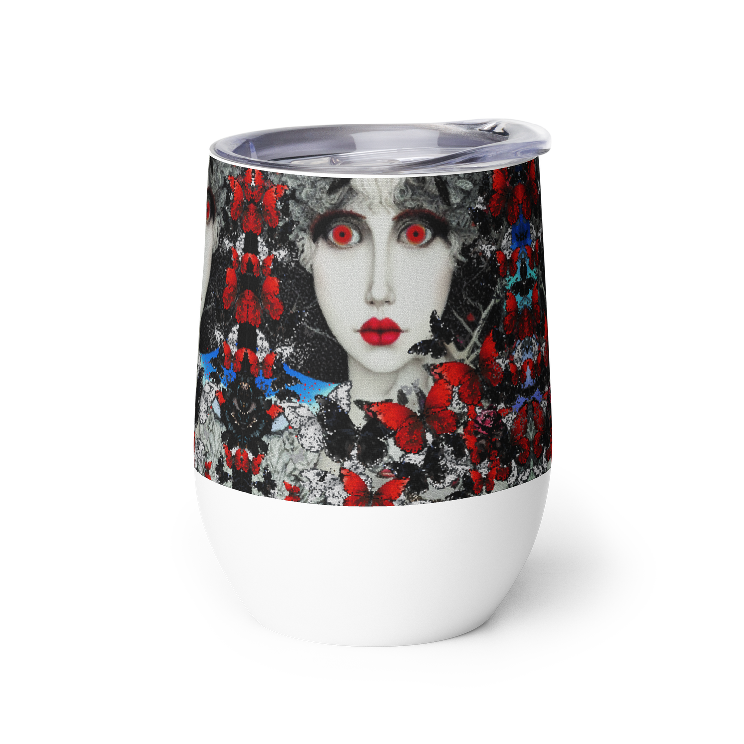 Wine tumbler - Butterfly Kisses