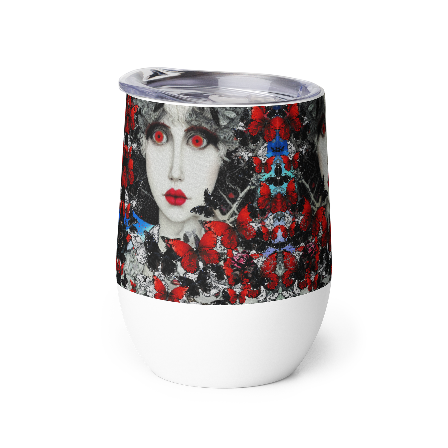 Wine tumbler - Butterfly Kisses