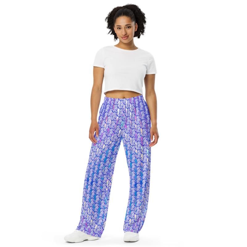 Unisex wide-leg pants - Outta This World Rave
