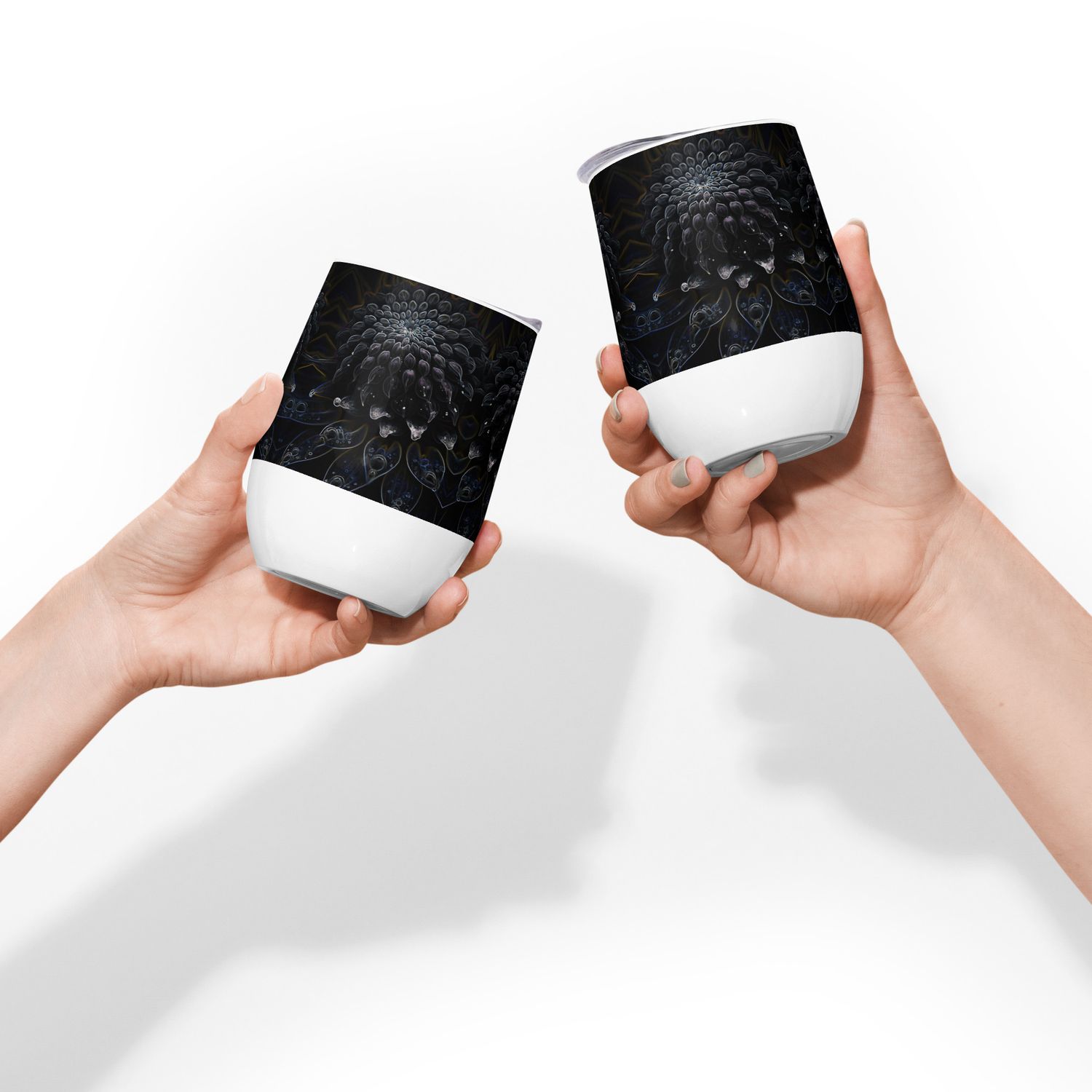 Wine tumbler - Black Dahlia Drama