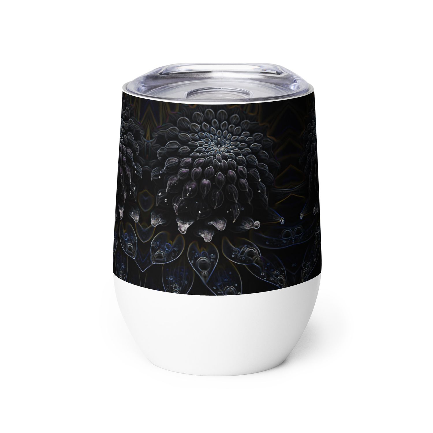 Wine tumbler - Black Dahlia Drama