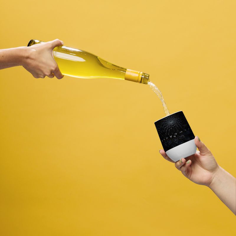 Wine tumbler - Black Dahlia Drama