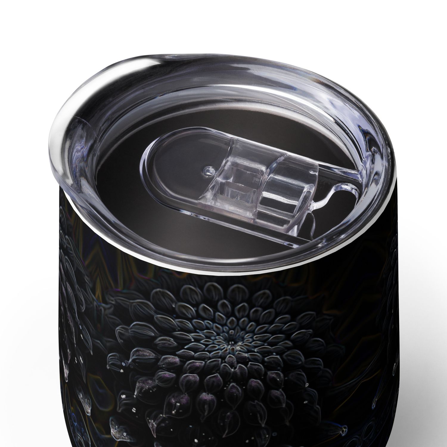 Wine tumbler - Black Dahlia Drama