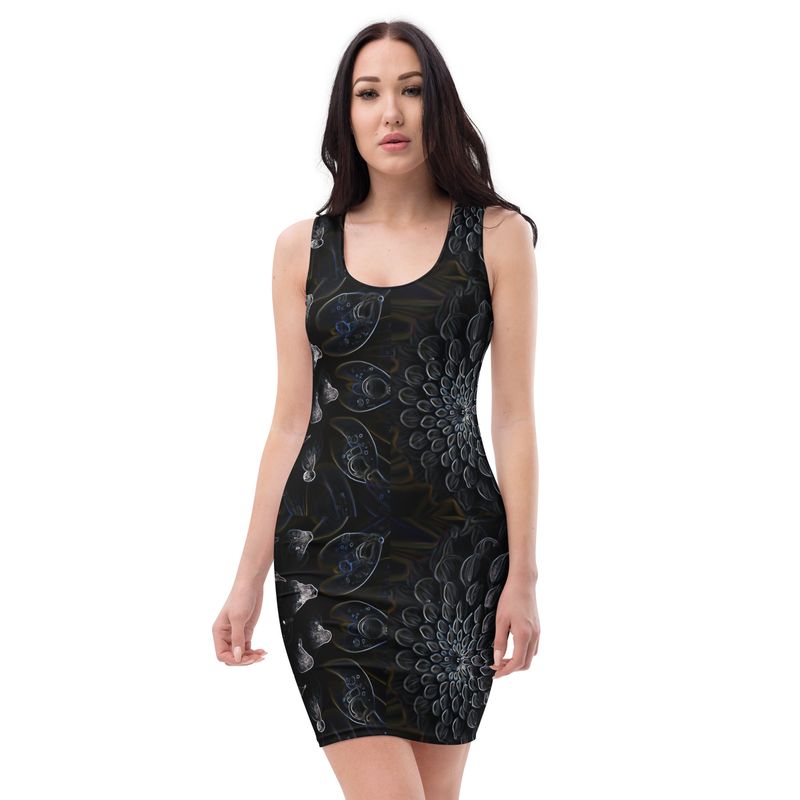 Dress Tank Bodycon - Black Dahlia Drama